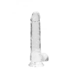 RealRock Realistische Dildo Met Ballen Transparant 20 Cm