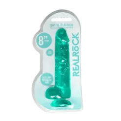 RealRock Realistische Dildo Met Ballen Turquoise 21 Cm -Vibrators winkel timthumb fe036703 f414 41db a93f fb28685bb238